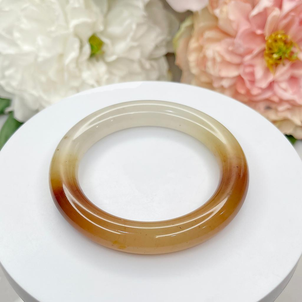 NO.166三彩幻彩草莓醬圓鐲 內徑 60 MM 圈口 幻彩佘太翠玉鐲 手環👋尺寸:內徑60*寬12.3*厚12.2MM-細節圖2