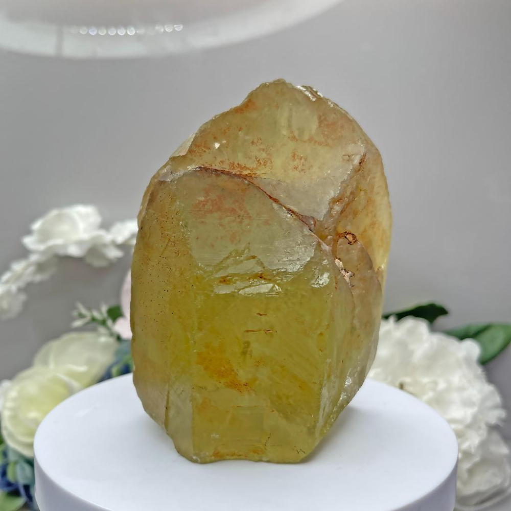 歐林娜設計👑天然黃水晶柱能量原礦石太陽神經叢療癒 臍輪能量提升｜財富之光｜自信｜動力 黃水晶原石柱 黃水晶原礦柱-細節圖2
