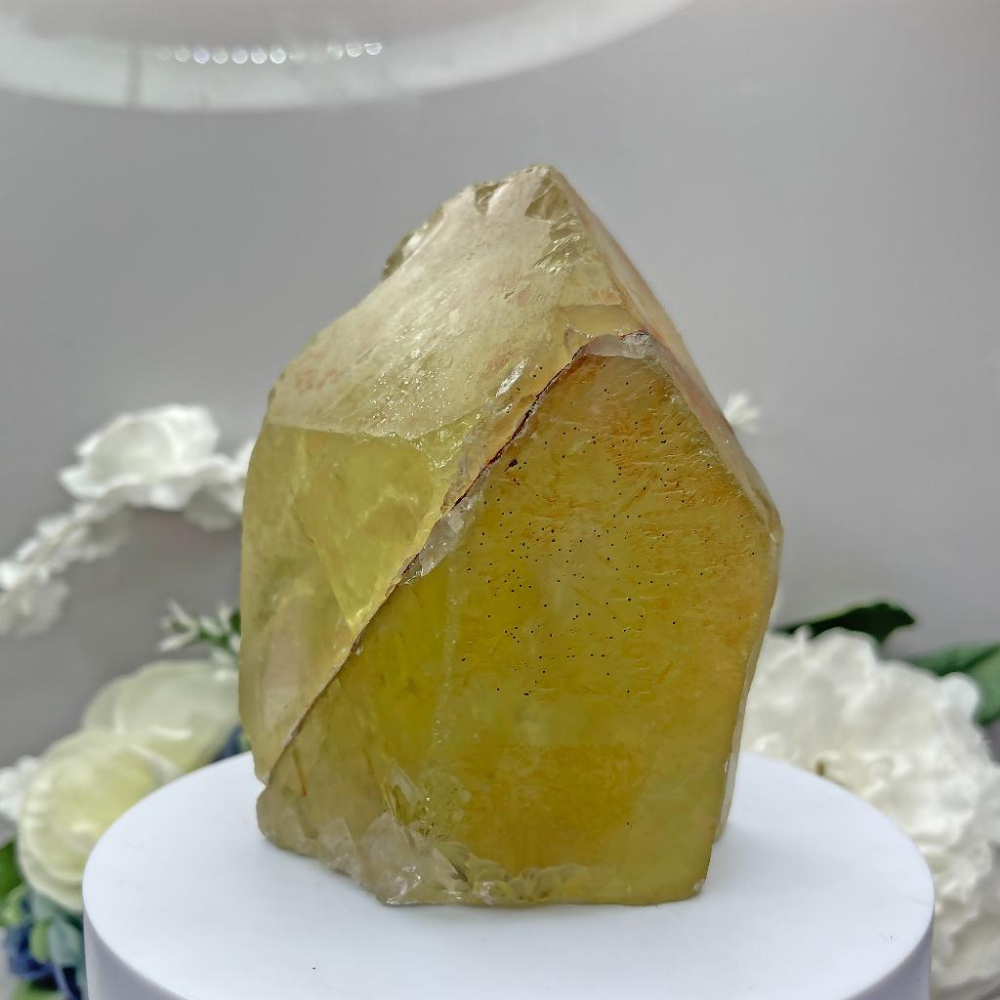 歐林娜設計👑天然黃水晶柱能量原礦石太陽神經叢療癒 臍輪能量提升｜財富之光｜自信｜動力 黃水晶原石柱 黃水晶原礦柱-細節圖4
