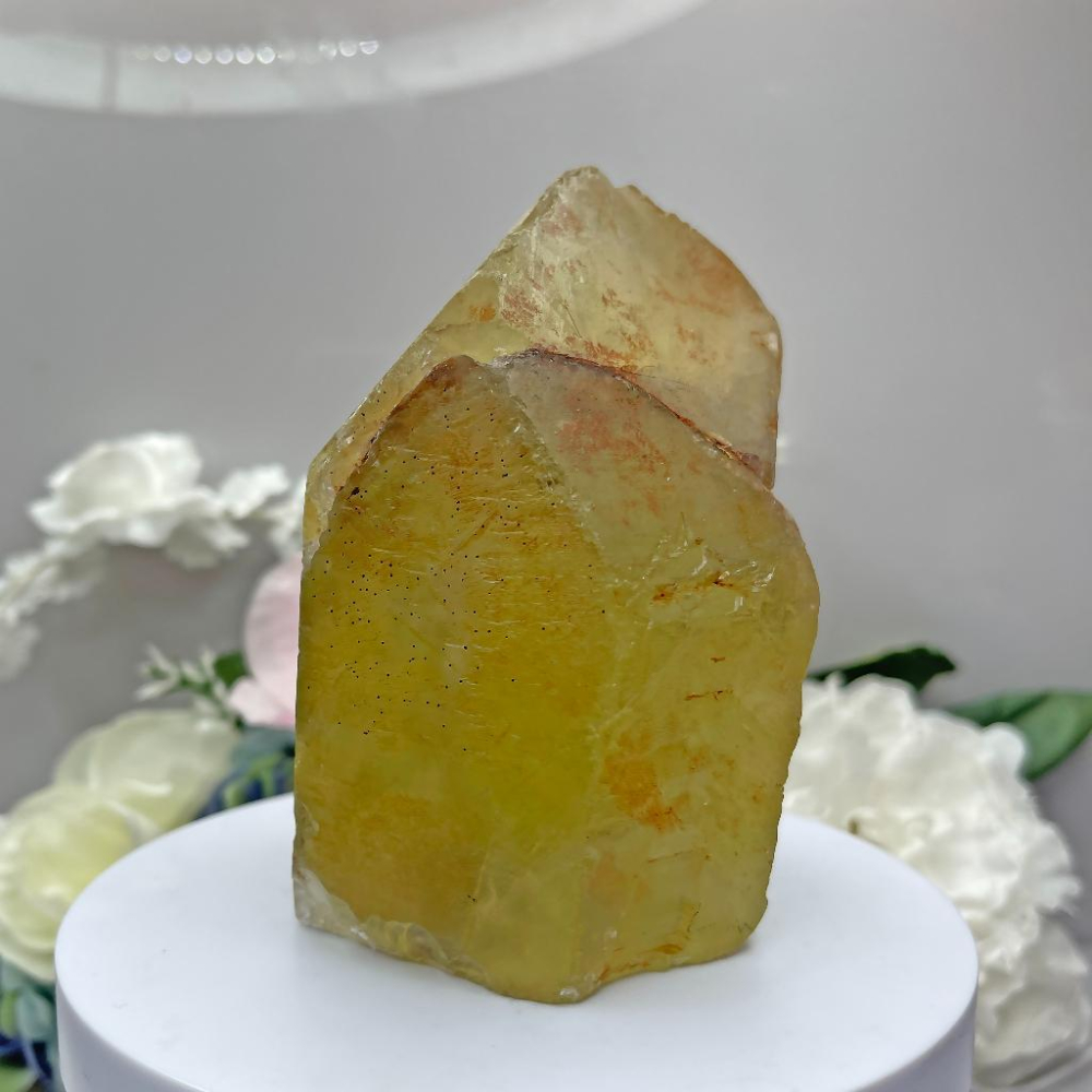 歐林娜設計👑天然黃水晶柱能量原礦石太陽神經叢療癒 臍輪能量提升｜財富之光｜自信｜動力 黃水晶原石柱 黃水晶原礦柱-細節圖6
