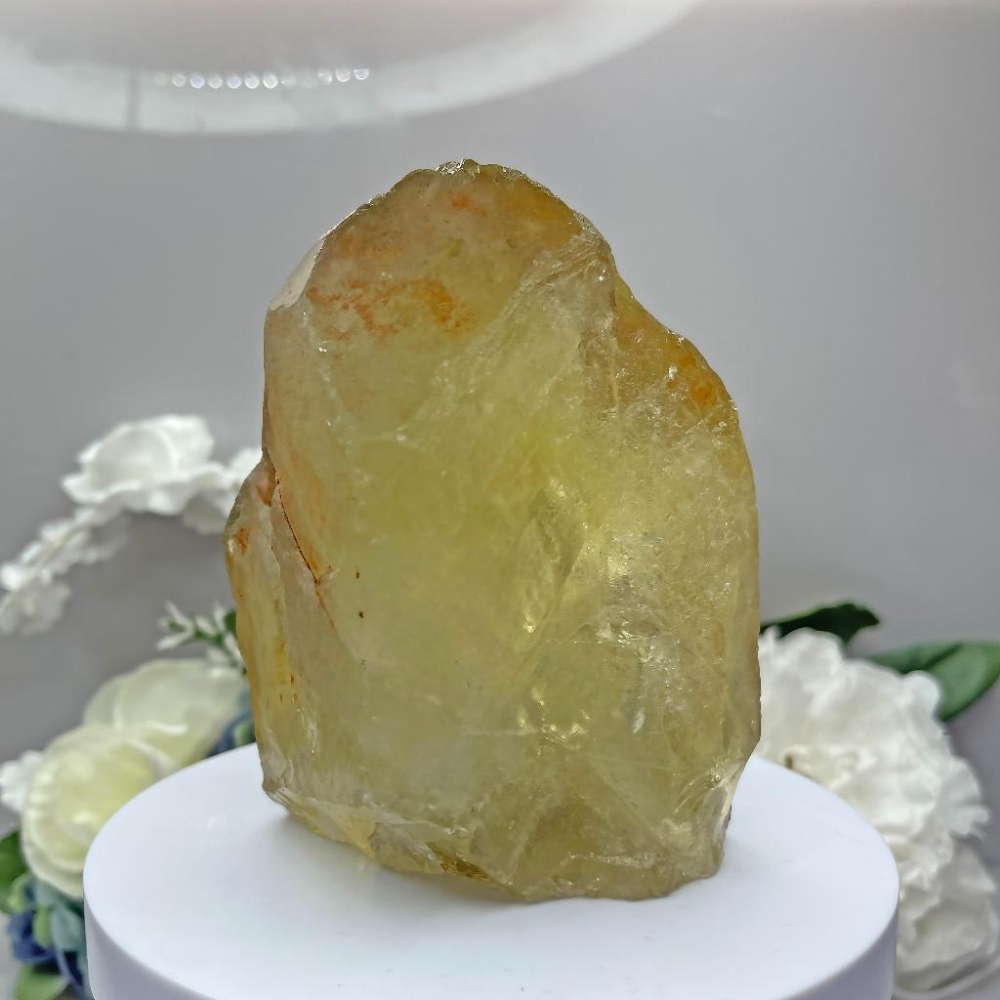 歐林娜設計👑天然黃水晶柱能量原礦石太陽神經叢療癒 臍輪能量提升｜財富之光｜自信｜動力 黃水晶原石柱 黃水晶原礦柱-細節圖7