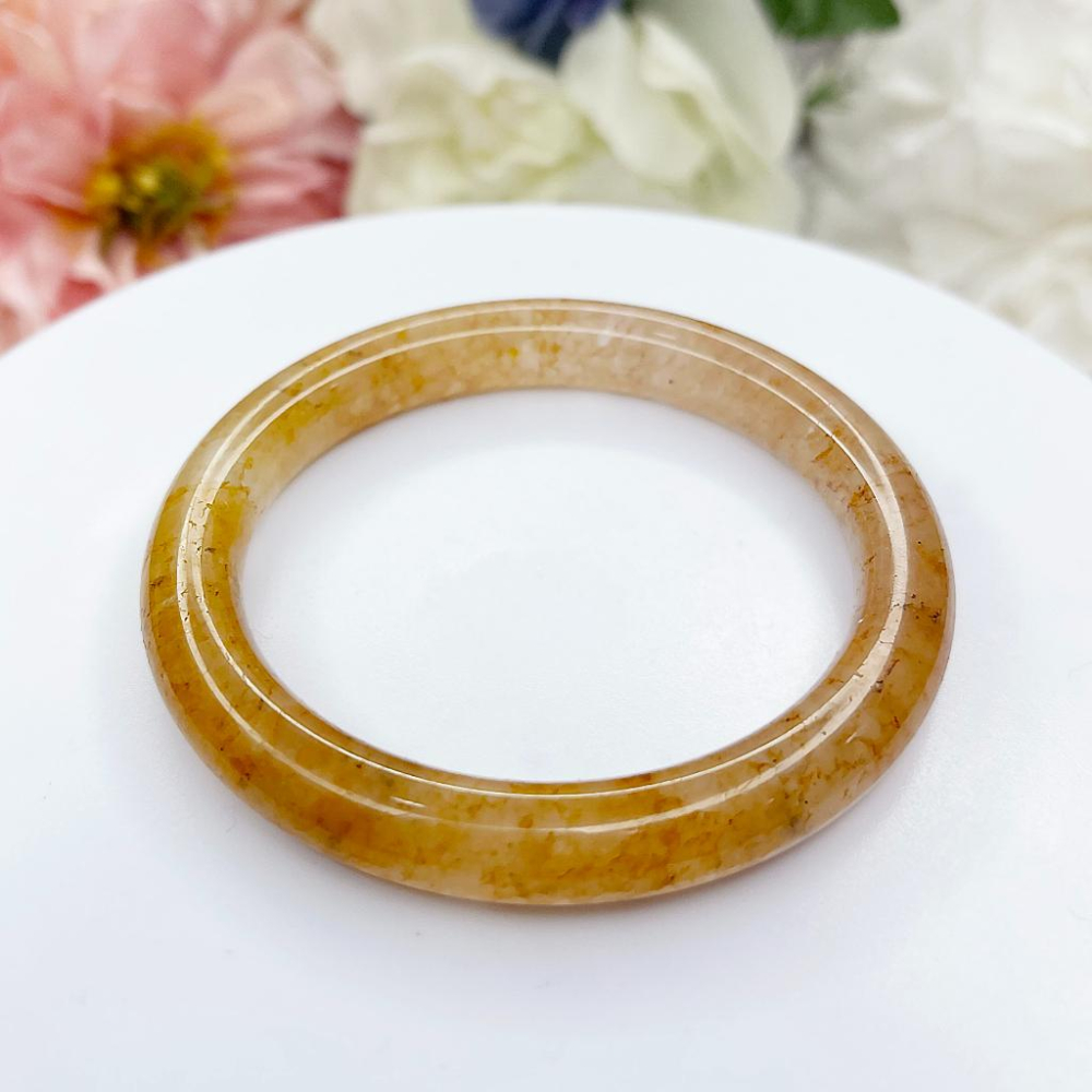 NO.51稀有高冰老料草莓醬佘太翠 佘太玉 55+圈口 手環 細圓條手鐲 (佘太翠草莓醬的礦料，晶體結構帶皮摳，不影嚮配-細節圖2