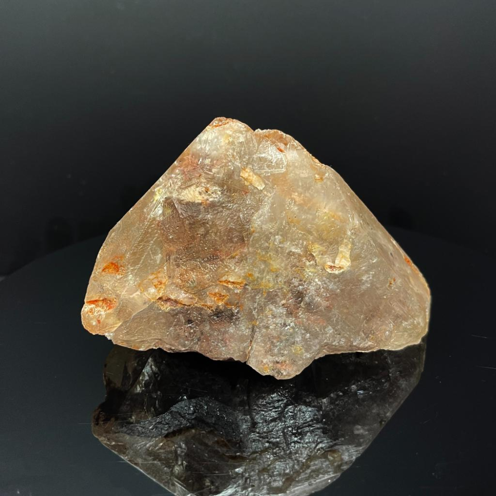 四季彩幽靈水晶 粉紫白橘綠黃多色 花幽靈 能量原礦石112*70*85MM-細節圖2