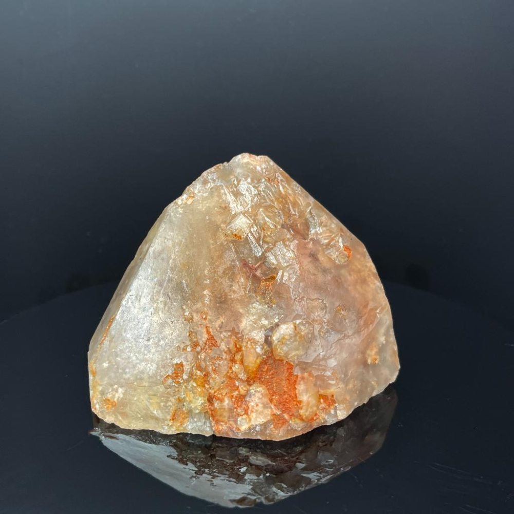 四季彩幽靈水晶 粉紫白橘綠黃多色 花幽靈 能量原礦石112*70*85MM-細節圖6