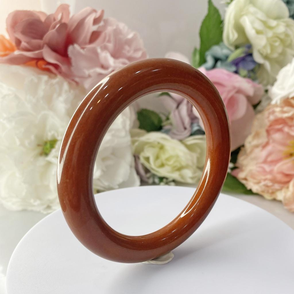 NO.3 稀有佘太紅 雙色紅絲絨 佘太翠 手鐲 60+圈口 佘太 手環 佘太手鐲 佘太玉-細節圖3