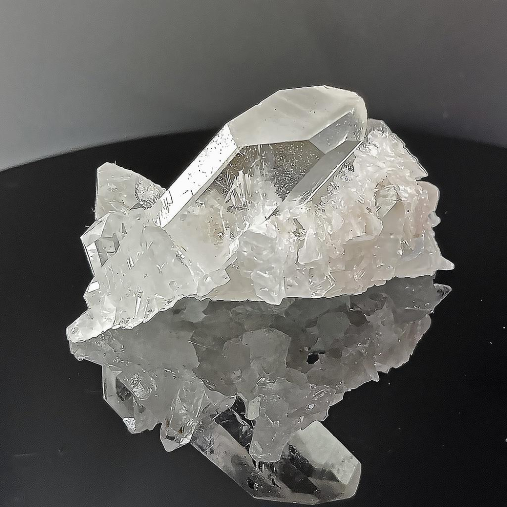 NO.112稀有大師水晶Master Crystals白水晶簇 道水晶 艾希斯女神 時光隧道 通靈水晶 窗子水晶-細節圖2