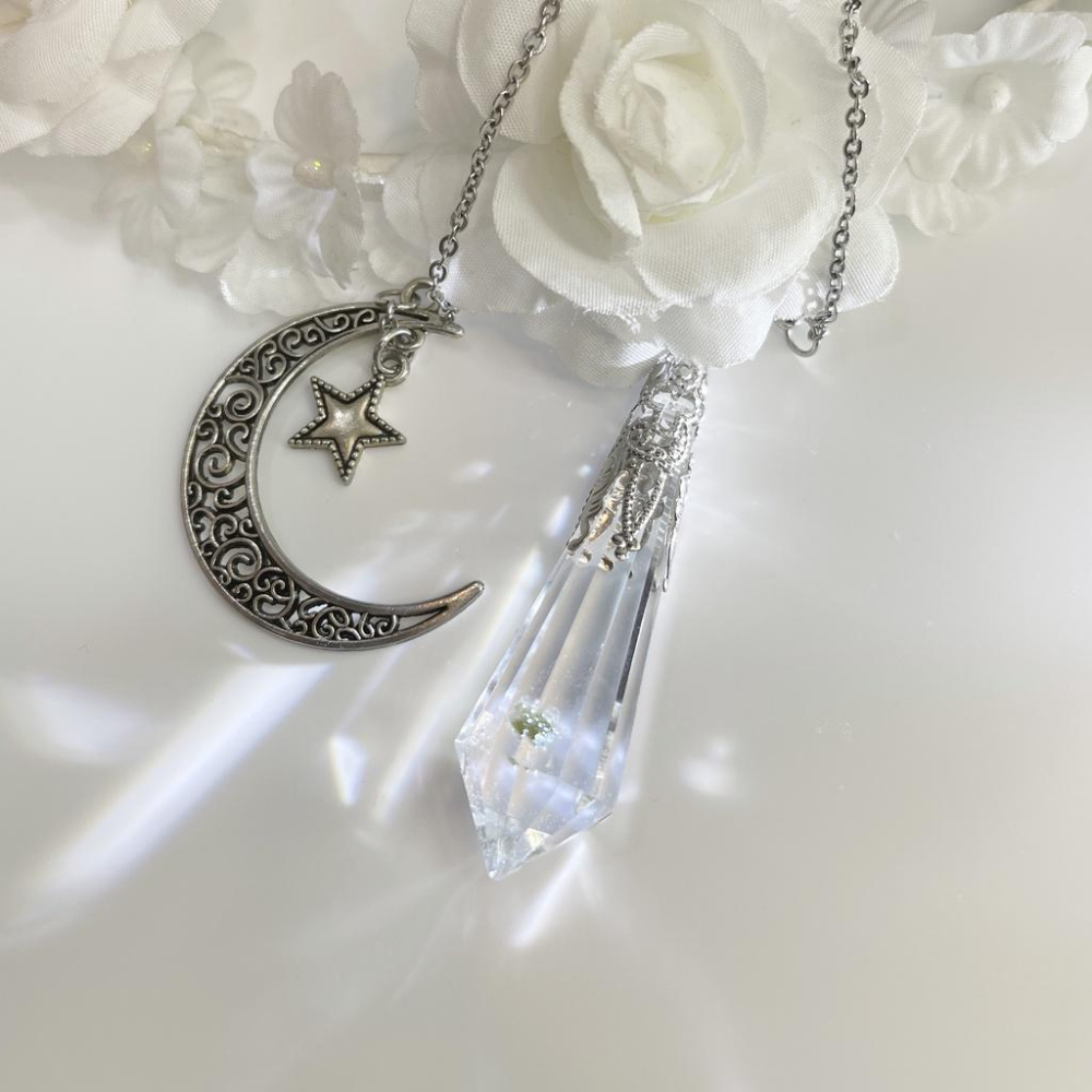 歐林娜設計 稀有獨特綠碧璽白水晶項鍊 靈錐款 靈擺 碧璽水晶 吊墜 項鏈 水晶靈擺第一專業品牌-細節圖7
