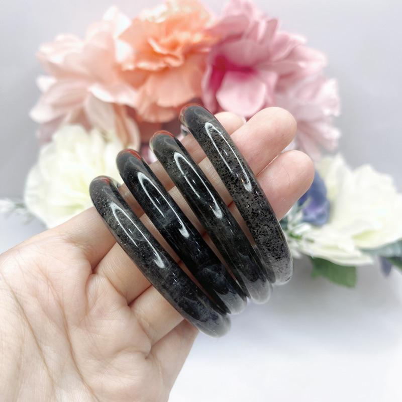 巴西 黑草莓晶 手鐲 黑色草莓水晶 51+/52/52+/53MM圈口 手環 提升愛情運勢,增加個人魅力,吸引美好的姻緣-細節圖2