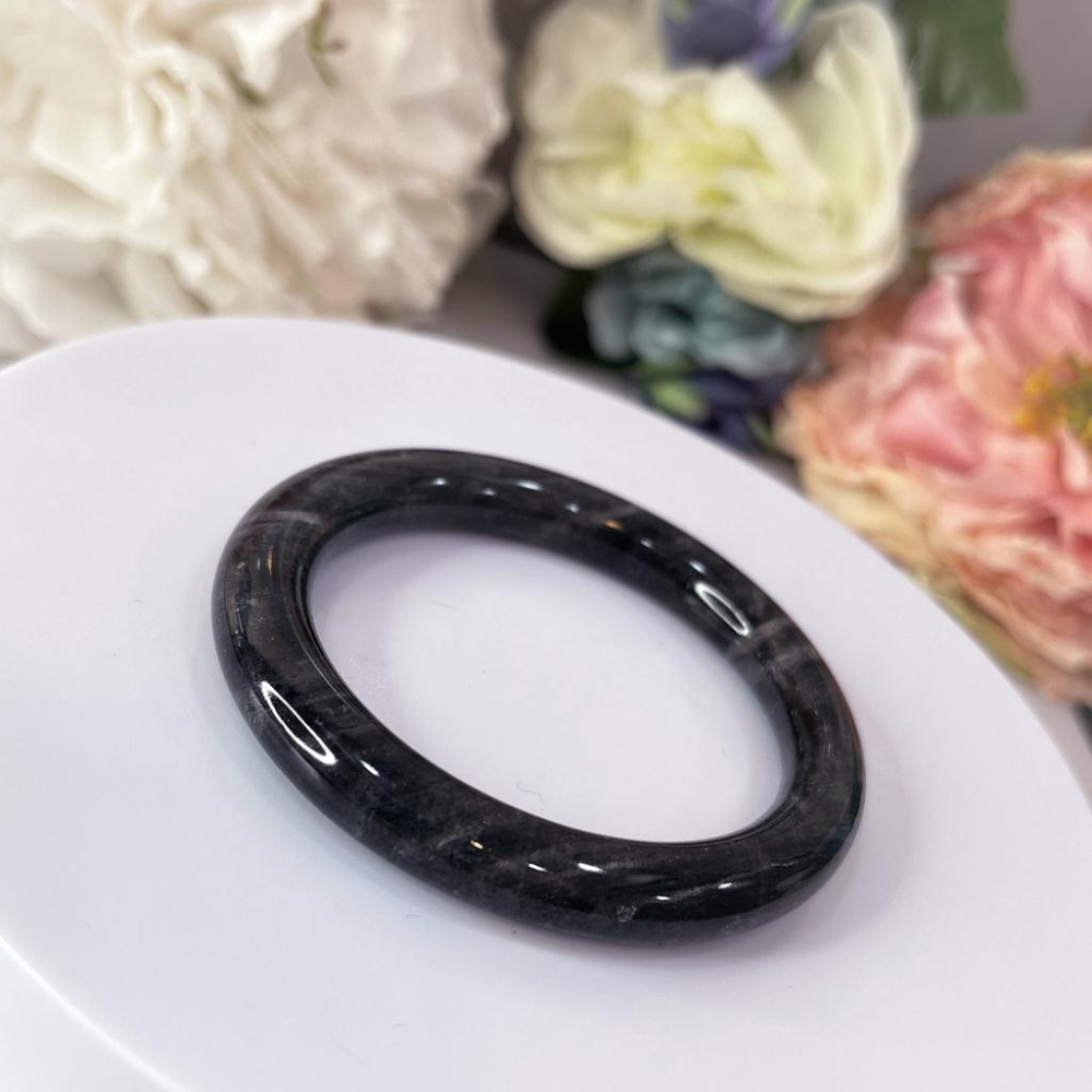 巴西 黑草莓晶 手鐲 黑色草莓水晶 51+/52/52+/53MM圈口 手環 提升愛情運勢,增加個人魅力,吸引美好的姻緣-細節圖4