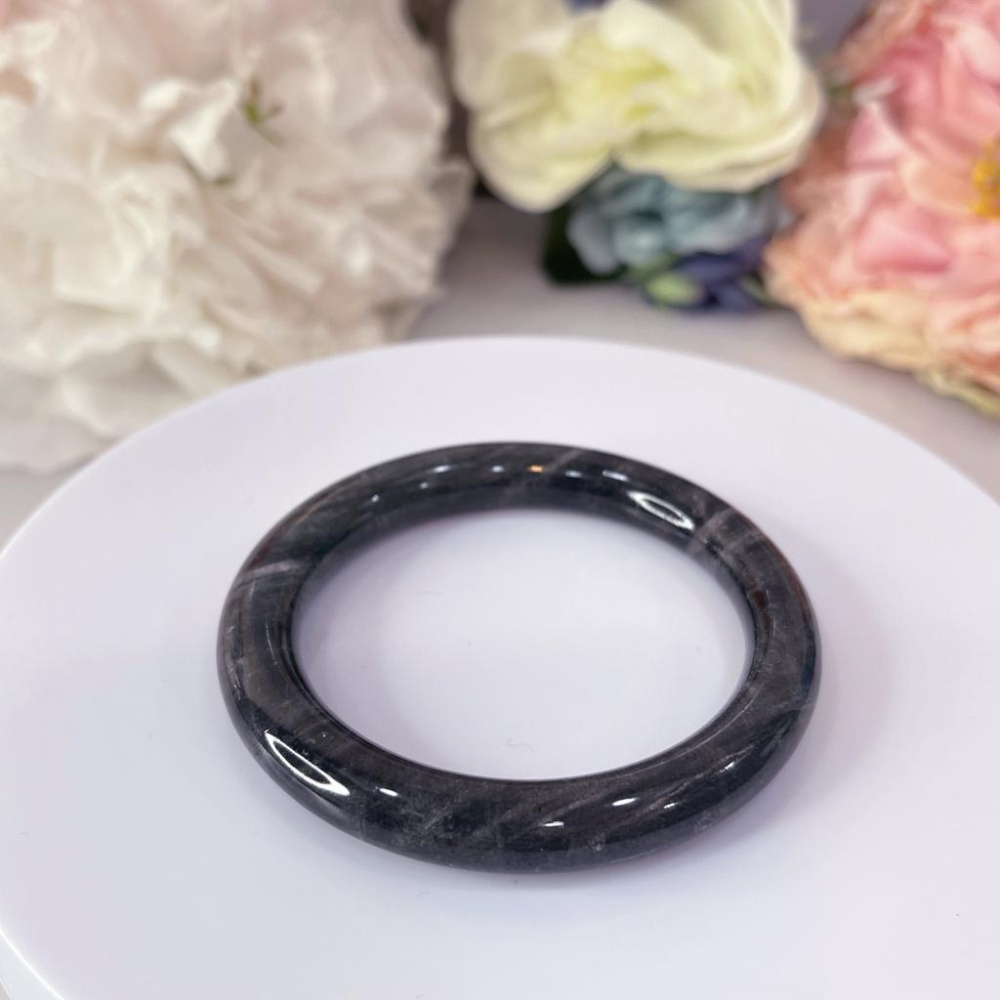 巴西 黑草莓晶 手鐲 黑色草莓水晶 51+/52/52+/53MM圈口 手環 提升愛情運勢,增加個人魅力,吸引美好的姻緣-細節圖5