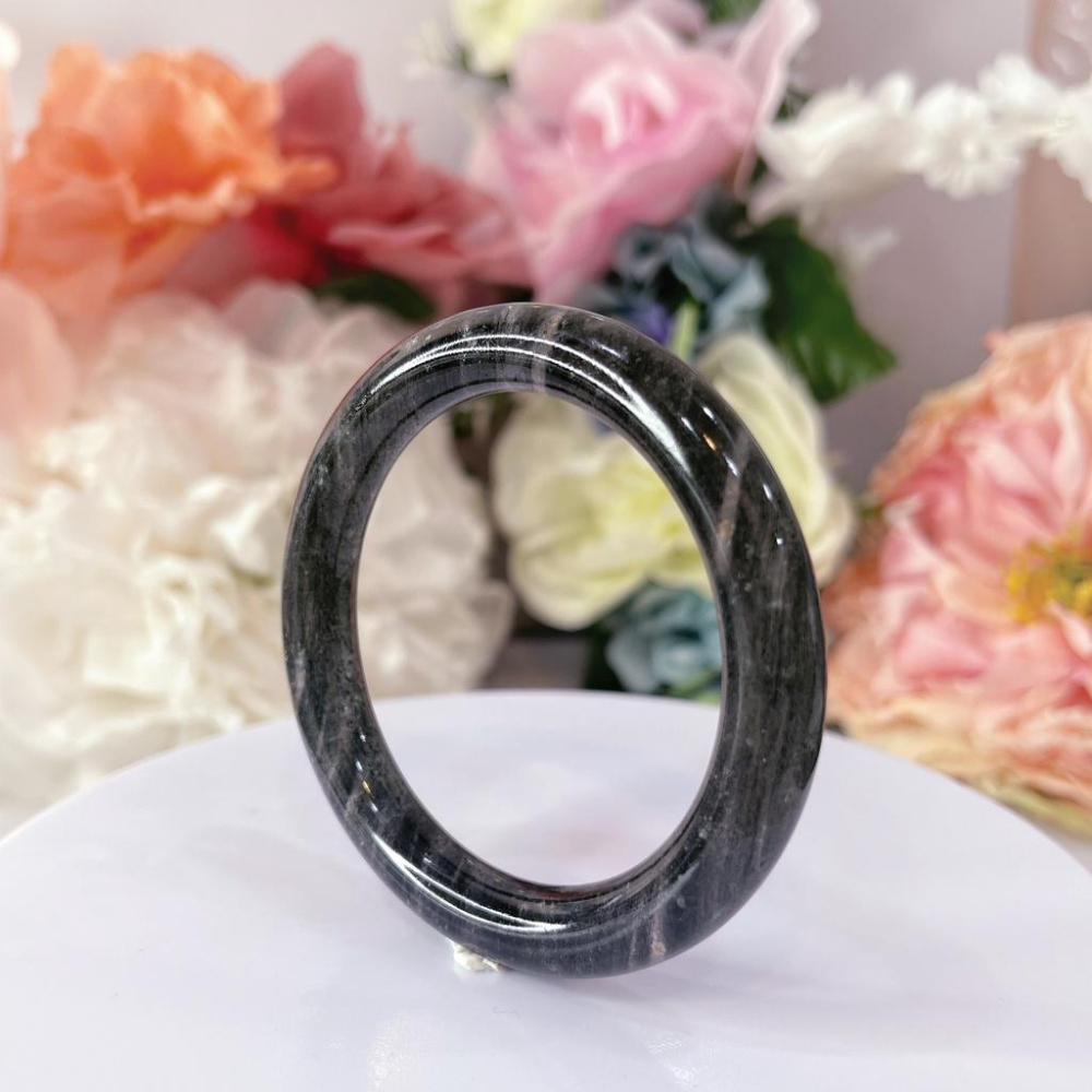 巴西 黑草莓晶 手鐲 黑色草莓水晶 51+/52/52+/53MM圈口 手環 提升愛情運勢,增加個人魅力,吸引美好的姻緣-細節圖6