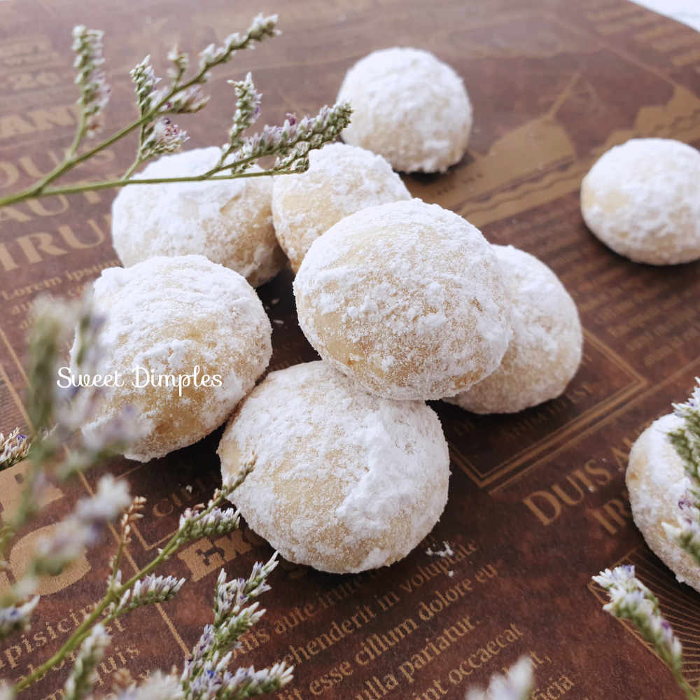 甜酒窩《希臘雪球餅乾》杏仁雪球。杏仁餅乾-細節圖2