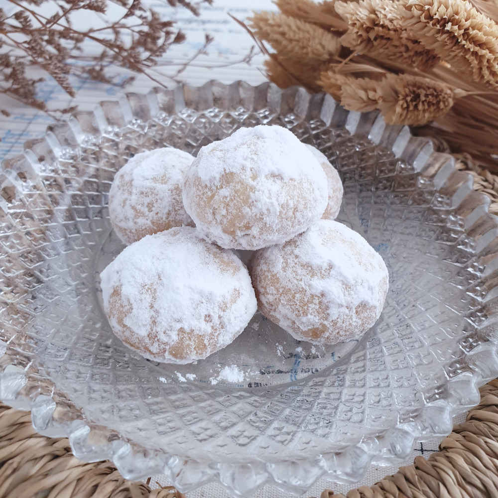 甜酒窩《希臘雪球餅乾》杏仁雪球。杏仁餅乾-細節圖4