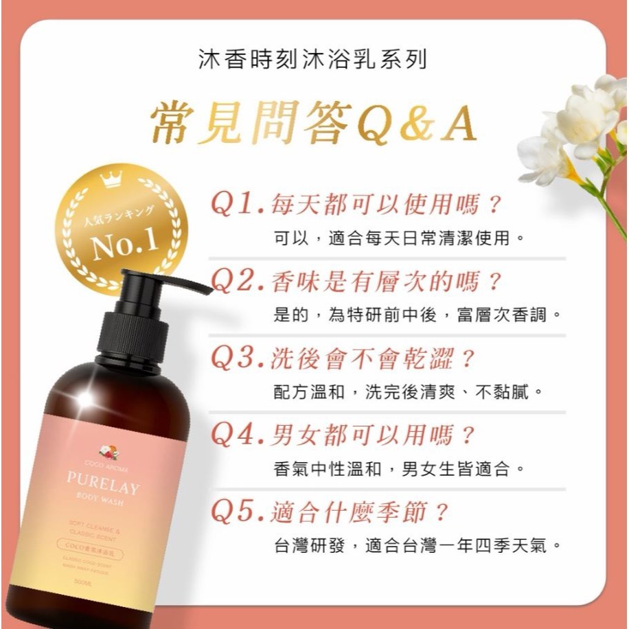 台灣製-高濃度美容液香水沐浴乳500ml(3種香味)【IB2】-細節圖8