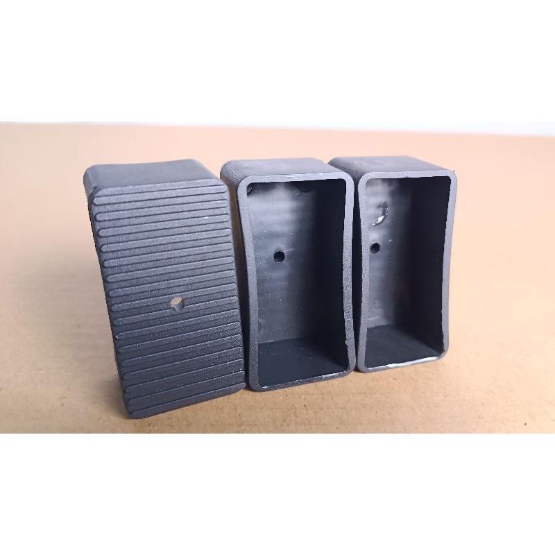 附發票【鋁梯配件】3.5、5.0焊接鋁梯腳套腳墊60mm*30mm(附螺絲)斜角鋁管適用-細節圖4