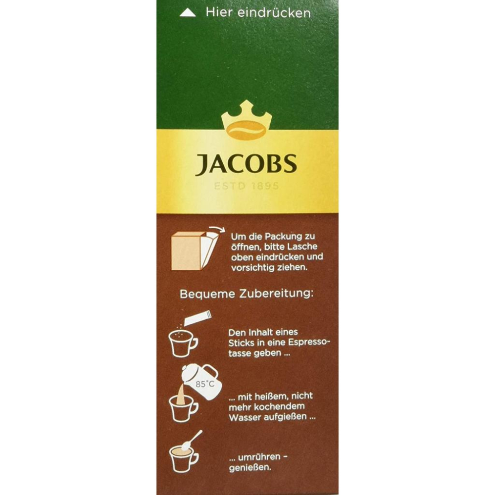德國原裝 JACOBS 25入 Espresso 義式濃縮 即溶咖啡  黑咖啡 隨身包 ✈️鑫業貿易-細節圖5
