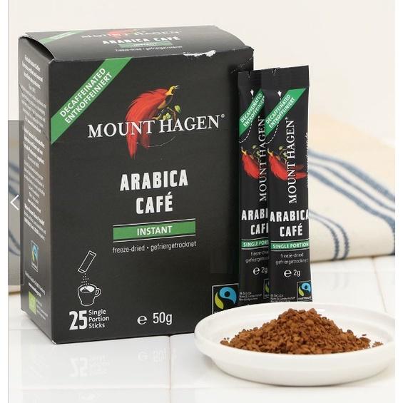 德國原裝 Mount Hagen 25入低咖啡因 即溶咖啡 黑咖啡 隨身包✈️鑫業貿易-細節圖2