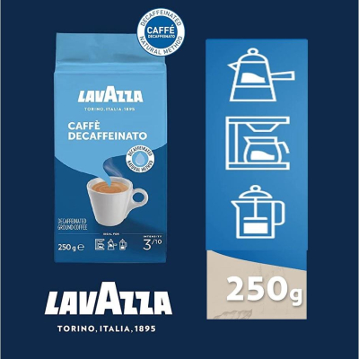 Lavazza 250g 低咖啡因 研磨咖啡粉 咖啡機 沖泡 ✈️鑫業貿易