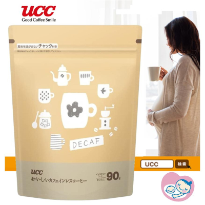 日本原裝 UCC 90g 低咖啡因 即溶咖啡 黑咖啡 補充包✈️鑫業貿易