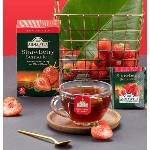 英國AHMAD TEA 亞曼茶 20入精選草莓茶 ✈️鑫業貿易