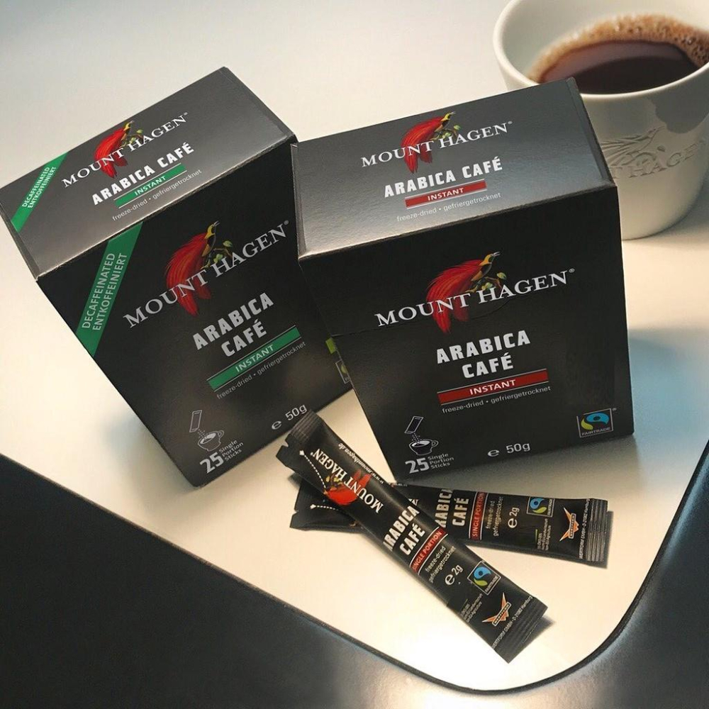 促銷6盒) 德國原裝 Mount Hagen 25入 精選 即溶咖啡 黑咖啡 隨身包✈️鑫業貿易-細節圖3