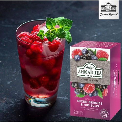 英國AHMAD TEA 亞曼茶 20入低咖啡因綜合莓果茶 ✈️鑫業貿易