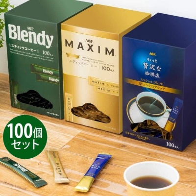 日本原裝 AGF 100入 多種頂級系列 即溶咖啡 黑咖啡 隨身包 ✈️鑫業貿易