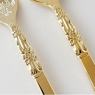 日本製 燕三条 古典 金色 銀色餐具 公主叉 咖啡匙  ✈️鑫業貿易-細節圖6