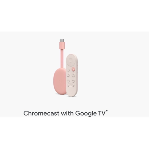 Chromecast with google TV白色、粉色、藍色現貨下單