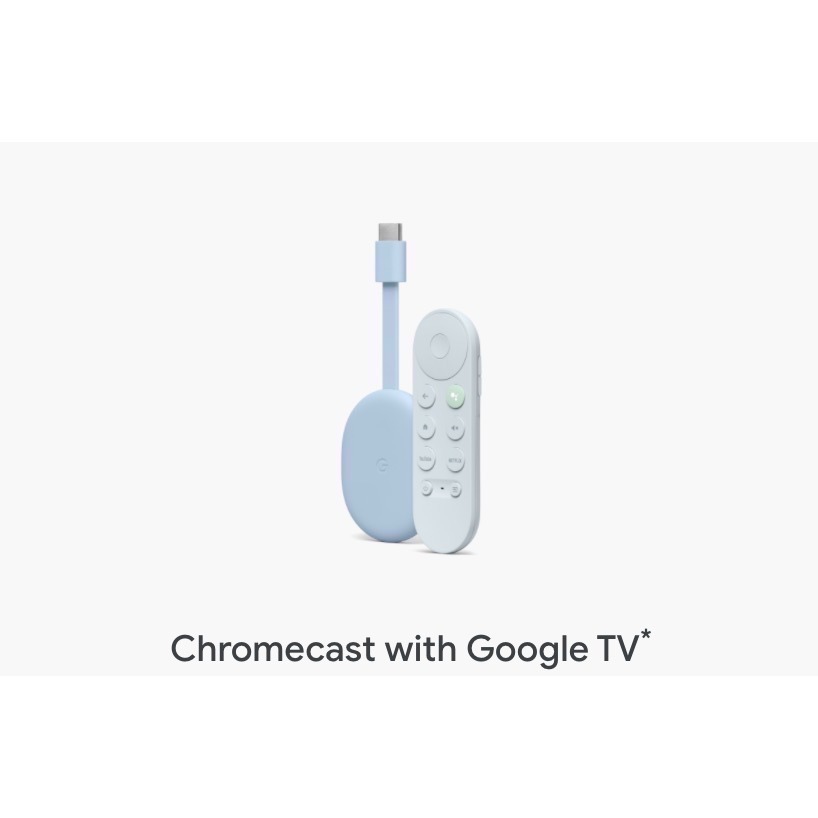 Chromecast with google TV白色、粉色、藍色現貨下單- J.A.P海外限時代購