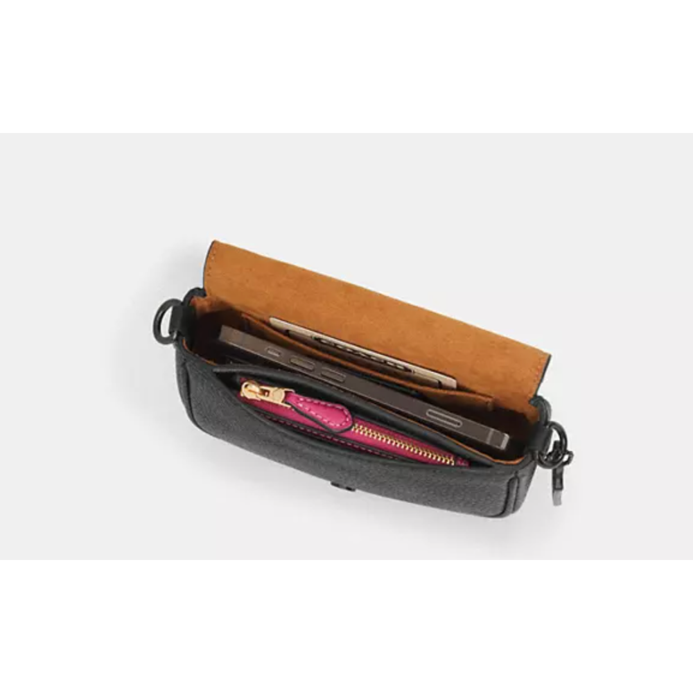 送禮首選！美國Coach Amelia small小款馬鞍包-細節圖4