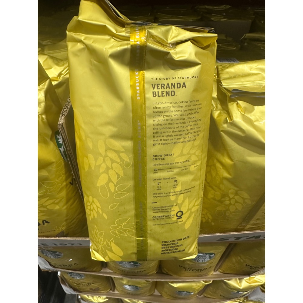 星巴克好市多黃金烘焙綜合豆清爽果香酸度溫和/口感輕盈經典淺烘焙風味✅手沖/滴漏/冰美式1.13 kg-細節圖2