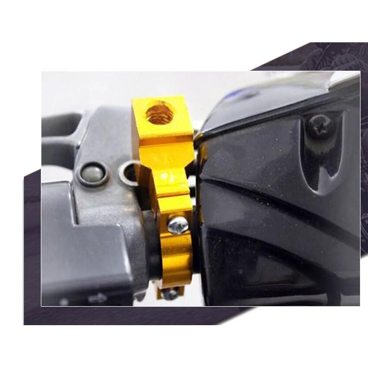 後視鏡鏡座 管夾 M10螺絲 電動車機車摩托車把手管夾 Ebike rearview mirror base 輝-細節圖4