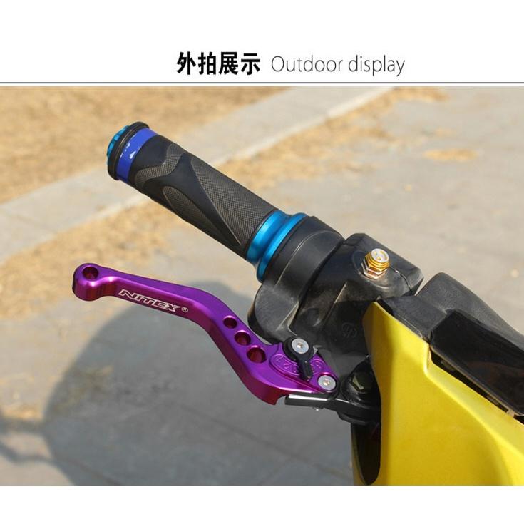 電動車改裝 牛角 剎車桿彩色剎把桿煞把杆 六段式可調 雙碟煞調式剎車桿配件CNC戰狼極酷維修零件獨角獸 輝-細節圖8