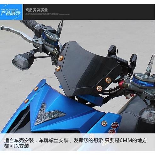 螺絲 雕花鋁製車牌機車改裝電動車 Ebike License plate screw 輝-細節圖2