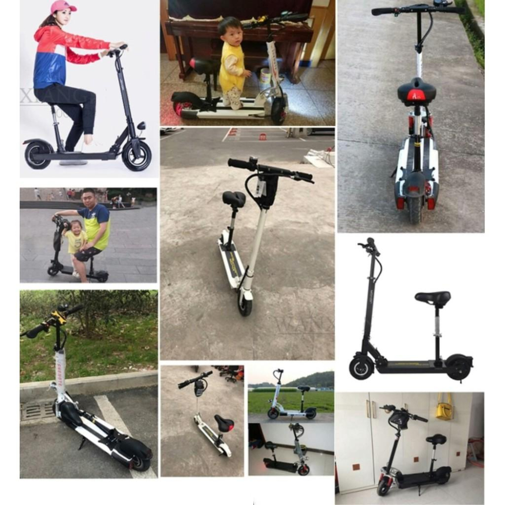 台灣桃園發貨 折疊座椅/座墊/坐椅 通用型 電動滑板車適用 免鑽孔/打孔 不破壞車體 m365滑板車用 輝-細節圖6