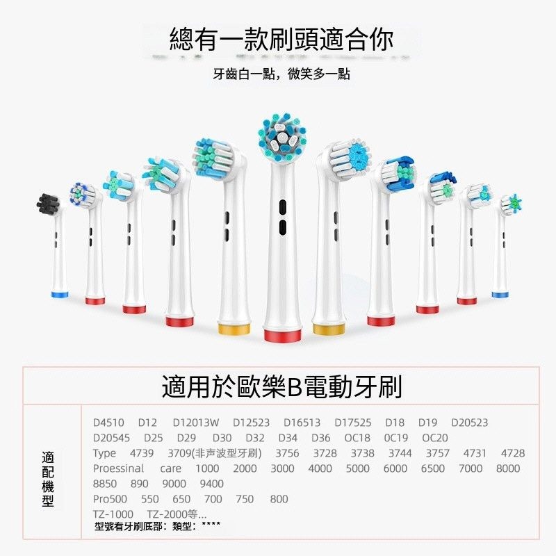 歐樂B刷頭 oral-B刷頭 副廠刷頭 電動牙刷 刷頭 兒童牙刷 兒童刷頭 各式刷頭 多種刷頭-細節圖2