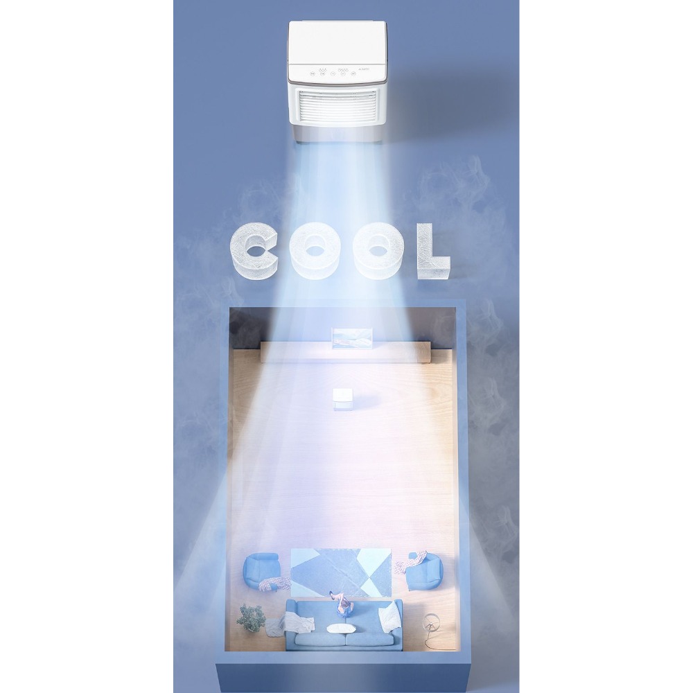 水冷扇110v製冷扇 冷風扇冷風扇 空調扇 製冷空調扇 觸控冷風機 家用水冷氣扇 移動空調-細節圖5