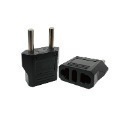 韓國歐洲轉換插頭 4.8mm 銅導電 黑白 台灣轉歐洲 502-規格圖9