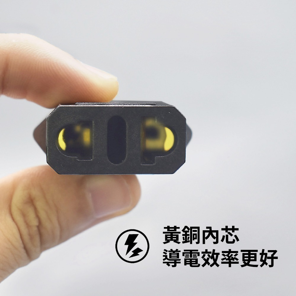 歐規轉換插頭 小圓棒4.0mm純銅 台灣轉歐規 501-細節圖7