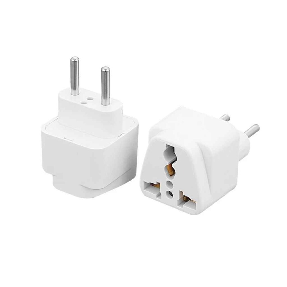 歐規轉換插頭 小圓棒4.0mm轉接頭 扁腳轉圓腳 501 *產品無電壓轉換功能*-細節圖2