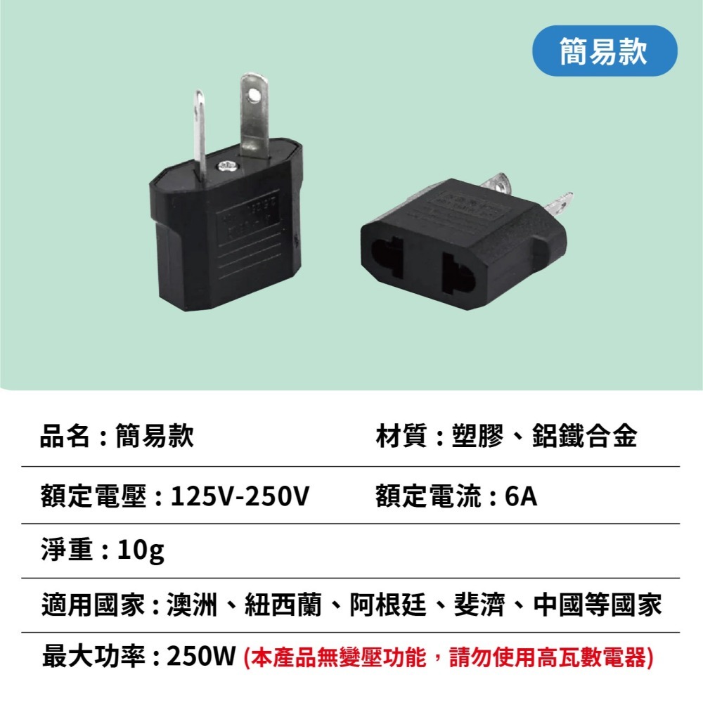 澳紐轉接頭 八字插頭 紐西蘭 澳洲500 澳規-大 *產品無電壓轉換功能*-細節圖6