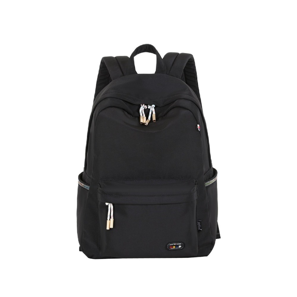 JIAYBL 後背包 簡約素色14吋筆電包 黑色 藕粉色 JIA-5200 彩色世界-細節圖2