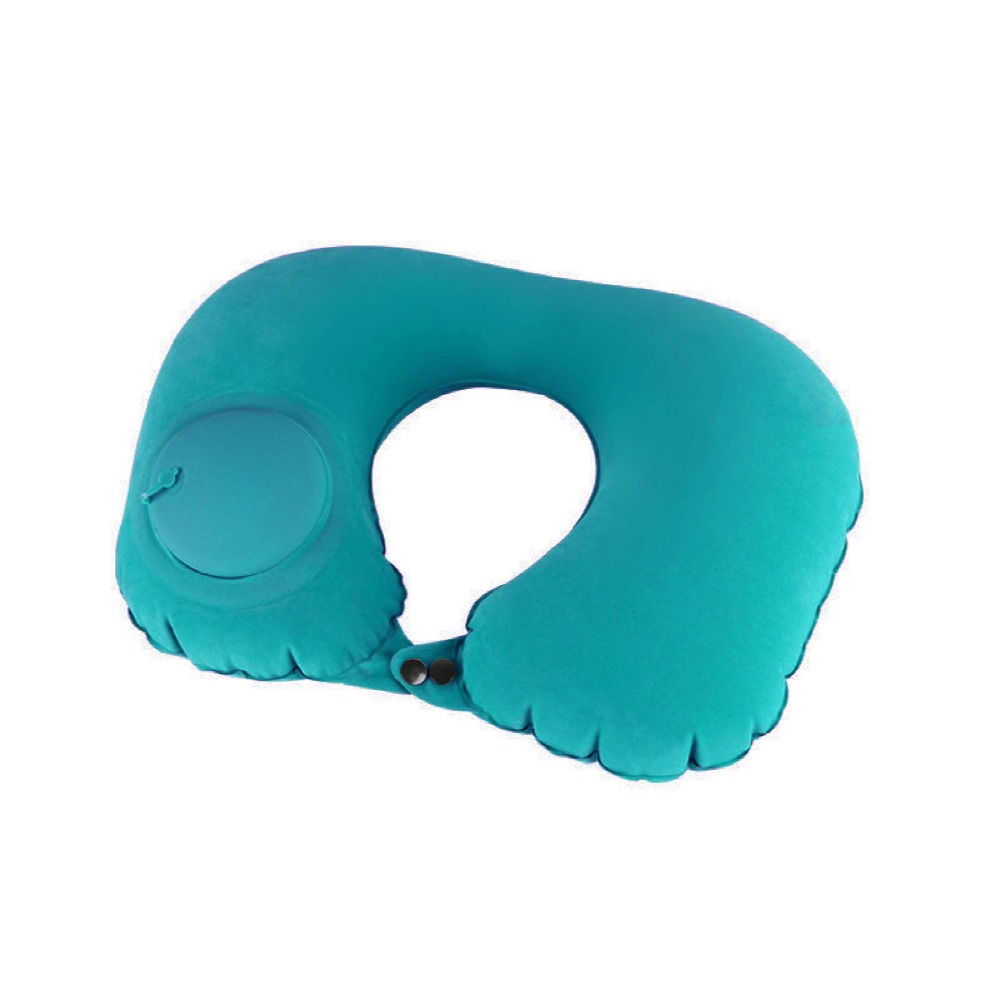 🔥台灣現貨🔥 按壓充氣頸枕 枕頭 腰靠枕 旅行枕 午休枕 腳枕 旅遊三寶-規格圖9