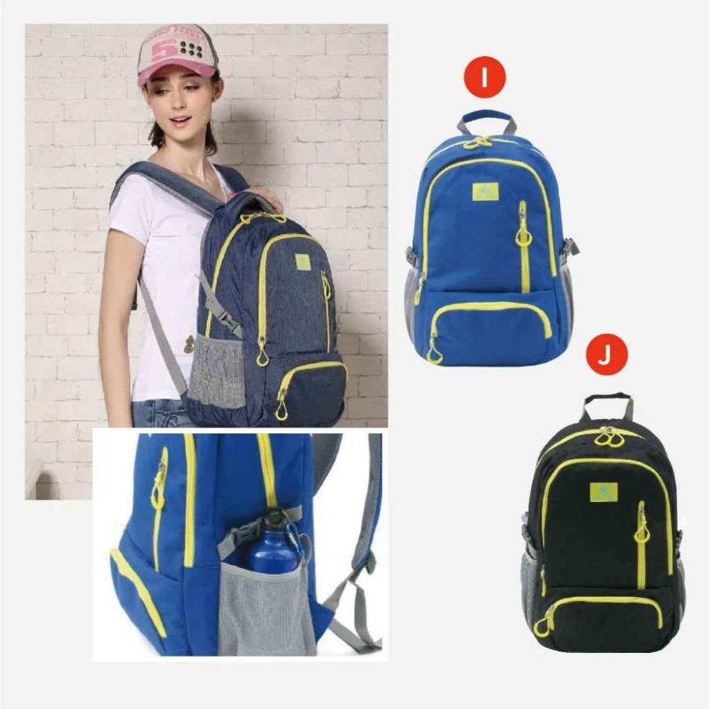 《39元起》後背包任選 素色 筆電包 背包 水壺側袋 彩色世界-細節圖2