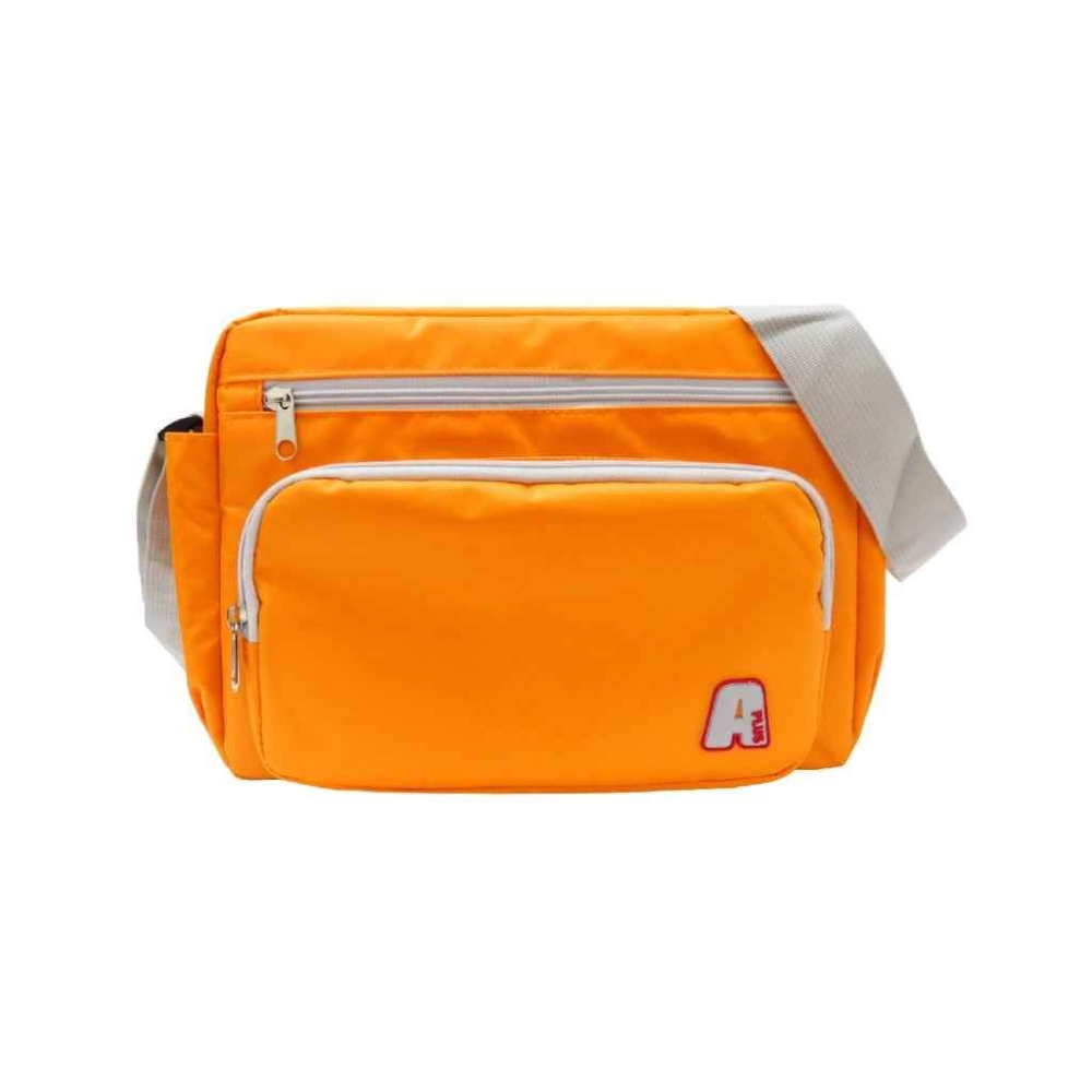 A-PLUS側背包/肩背包 防潑水材質 運動休閒背包 彩色世界 305-細節圖2