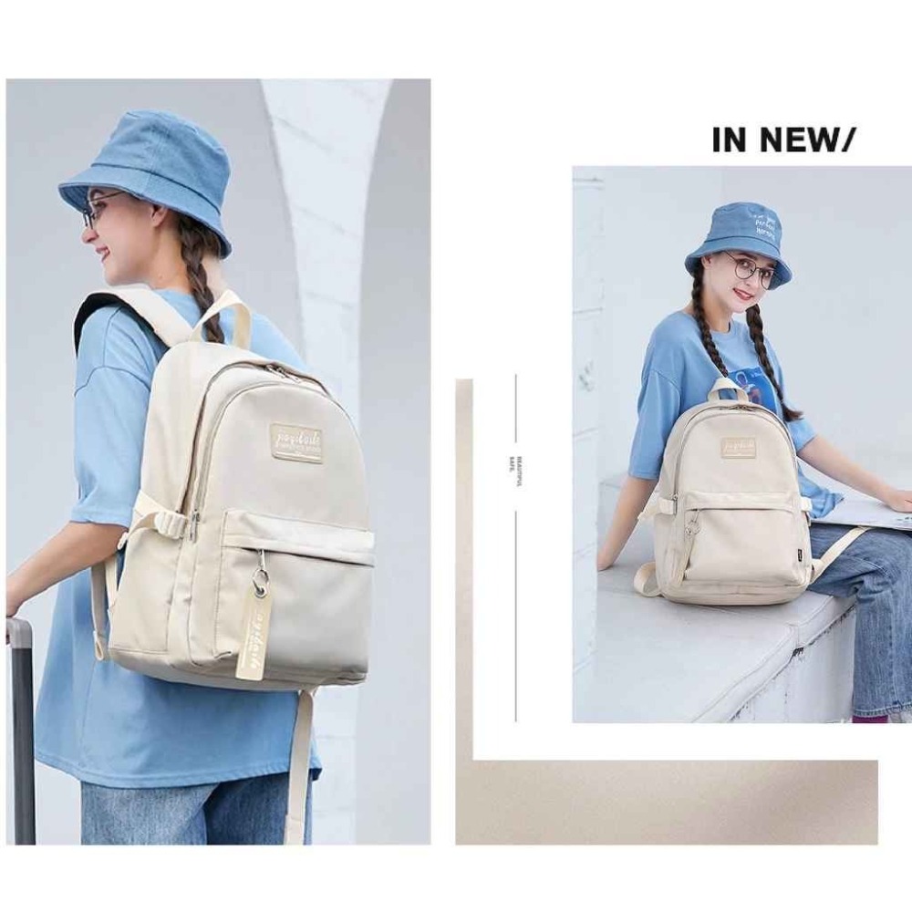 JIAYBL 後背包 素色15.6吋筆電包 三色可選 JIA-5625 彩色世界-細節圖5