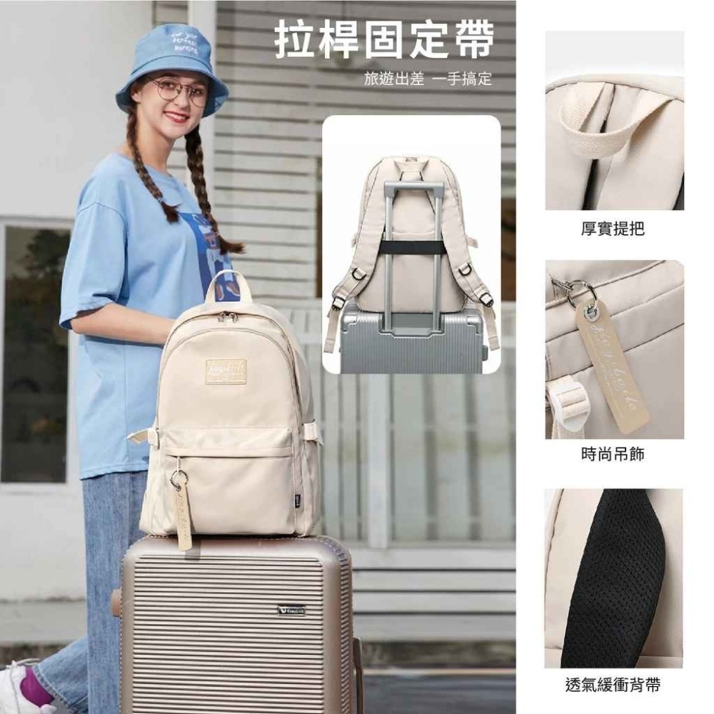 JIAYBL 後背包 素色15.6吋筆電包 三色可選 JIA-5625 彩色世界-細節圖7