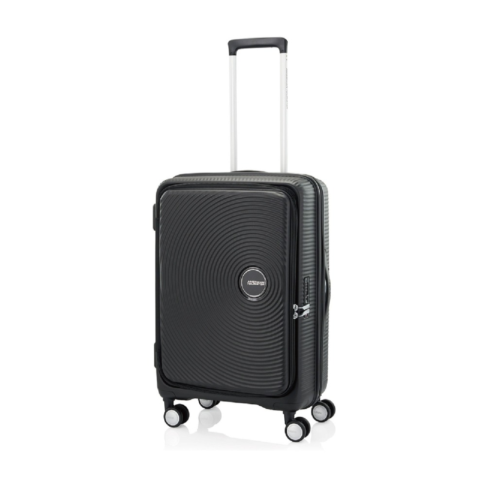 ㊣超值搶購↘【新秀麗集團 美國旅行者】AO8 新款24吋 前開式可加大行李箱 黑色 彩色世界-細節圖2