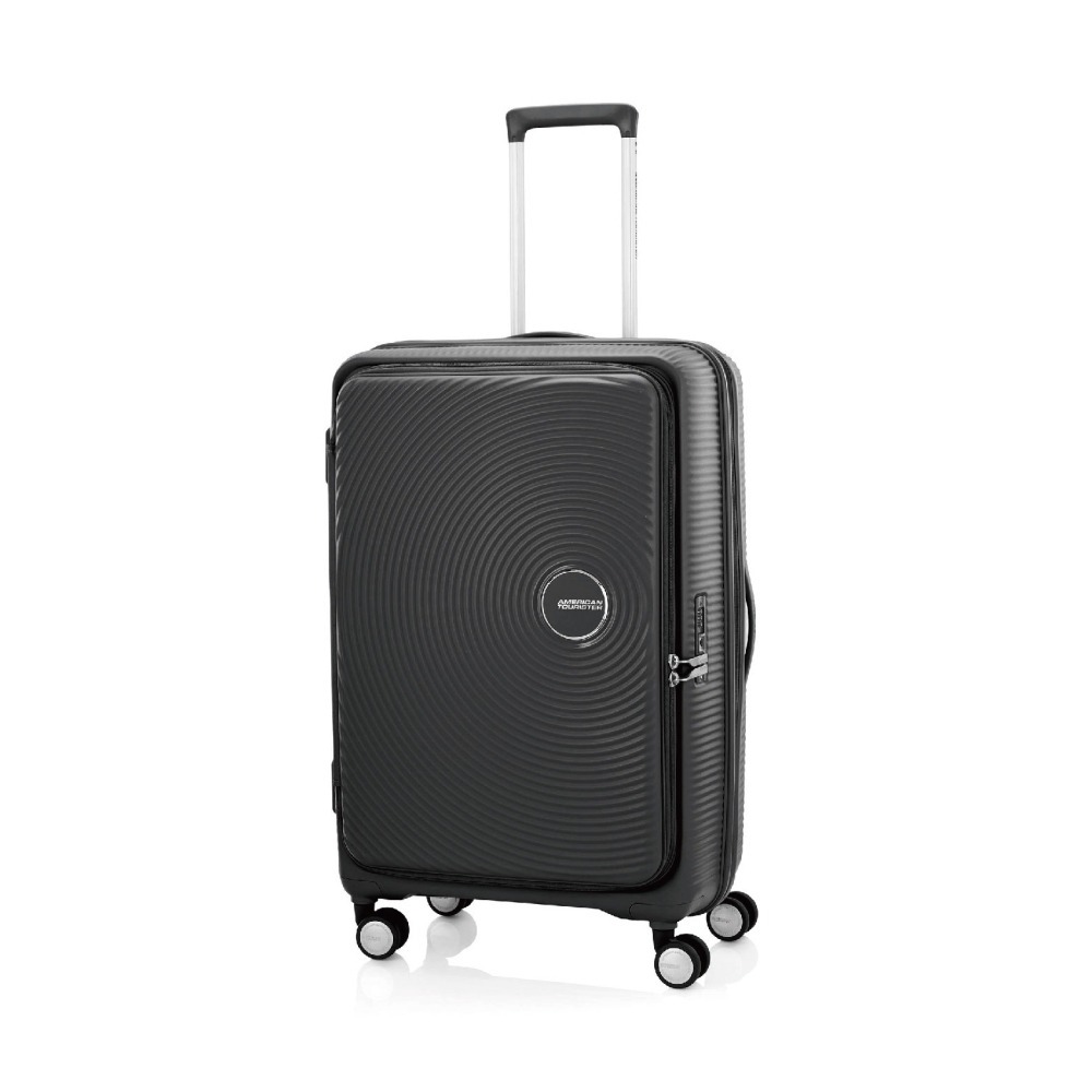 ㊣超值搶購↘【新秀麗集團 美國旅行者】AO8 新款28吋 前開式可加大行李箱 黑色 彩色世界-細節圖2